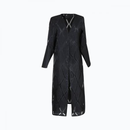 عرضه مانتو زنانه ساده سرمه ای