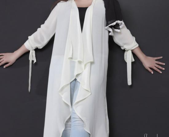 مدل های مختلف مانتو زنانه حریر سفید