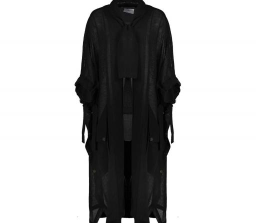 تولید انواع مانتو مجلسی حریر مشکی