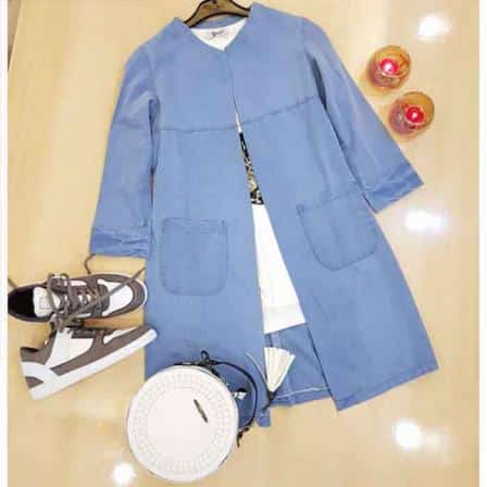 تولیدی تنوع مانتو اسپرت کوتاه