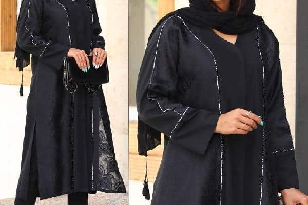 خرید و قیمت مانتو مجلسی مشکی